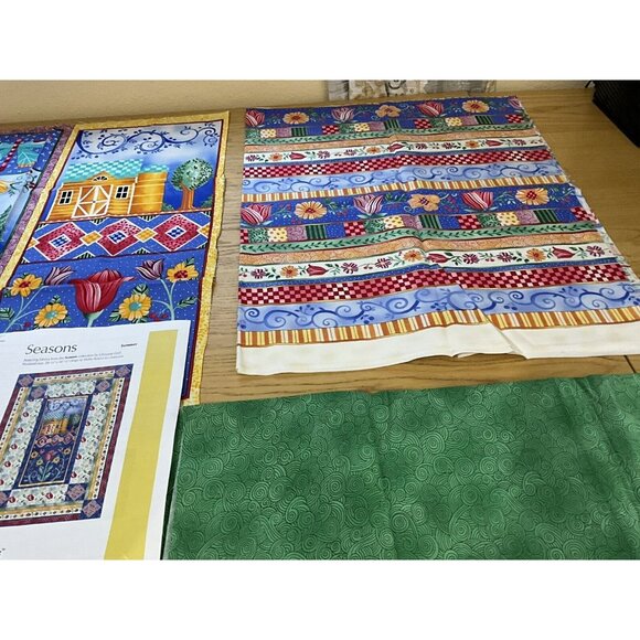 Quilt Kit and Fabric " Seasons" By Christine Graf Clothworks Cotton Sewing Quilt - Picture 8 of 16